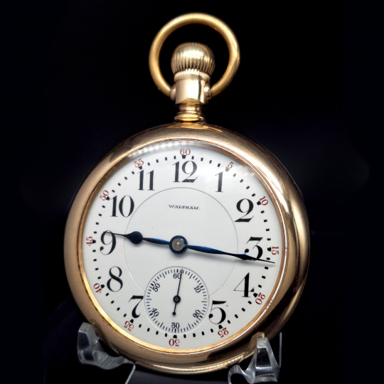 21 Jewel Waltham Crescent Street Railroad Pocket Watch CA1907 ashlandwatches