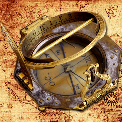 Sundial Pocket Compass