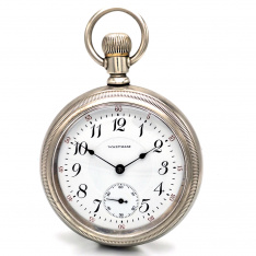 Waltham Crescent Street Railroad Pocket Watch | 21 Jewel, 18 Size