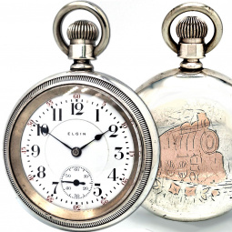 Elgin Veritas Railroad Pocket Watch | 23 Jewel, 18 Size