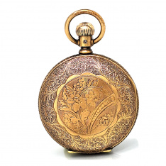 Antique 1896 Brass Waltham Pocket Watch | 18 Size Hunter Case, 21 Jewel