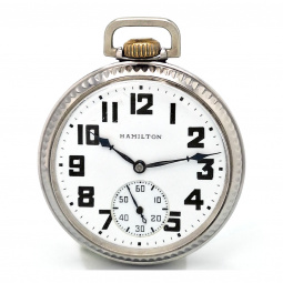 Railroad Watch | Hamilton 992B Railroad Pocket Watch from WWII CA1943