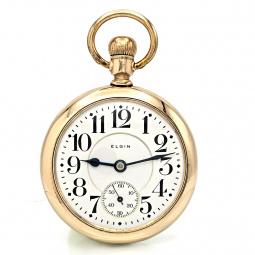 Elgin Veritas Railroad Pocket Watch | 21 Jewel, 18 Size