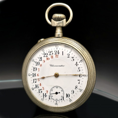 Antique Swiss 24 Hour Pocket Watch CA1910s