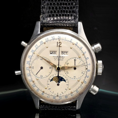 Tournaeu Datofix High-Grade Triple Date Calendar Moonphase Chronograph Watch