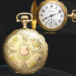 Rare Hamilton Gr. 993 Multicolor Gold Hunter Case Pocket Watch CA1922