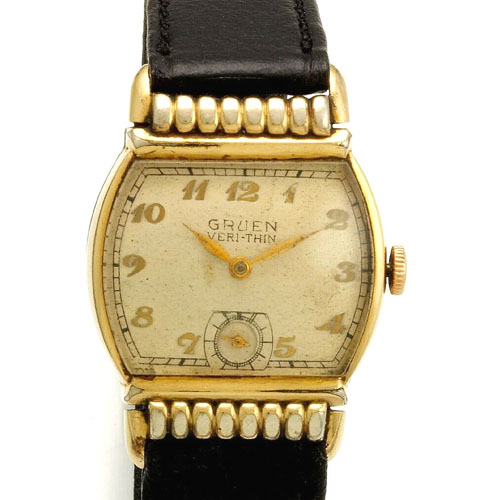 Vintage gruen veri thin cheap watch