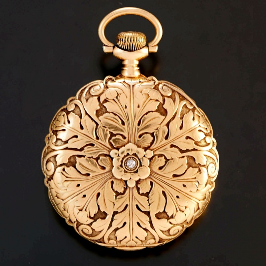 Hamilton 14k gold pocket watch clearance value