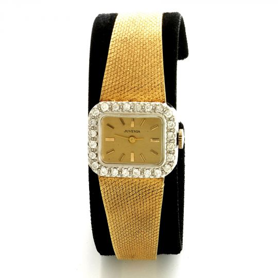 Juvenia gold 2025 watch with diamonds