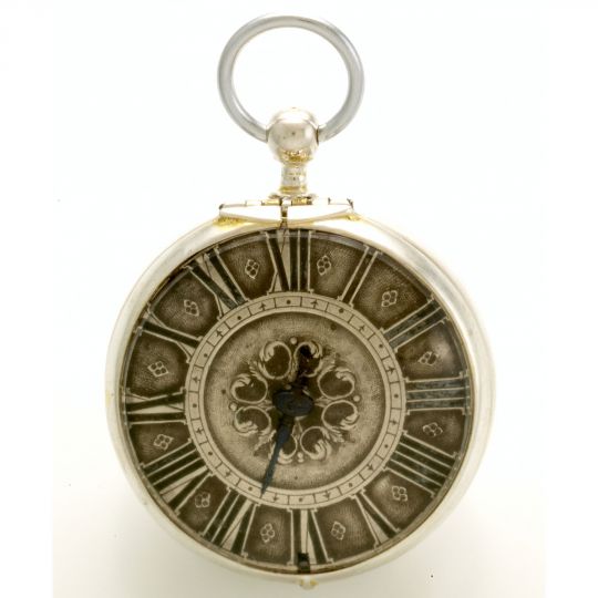 CA1660 1-Hand Bertram Silver Dial Verge Pre-Hairspring Pocket Watch:  ashlandwatches.com